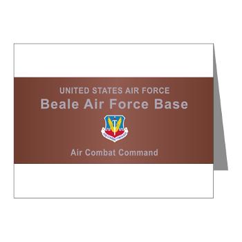 BAFB - M01 - 02 - Beale Air Force Base - Note Cards (Pk of 20) - Click Image to Close